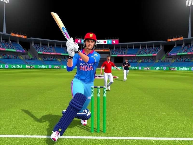 Indian ODI Cricket Masters in Action Indian ODI Cricket Masters Gameplay Screenshot