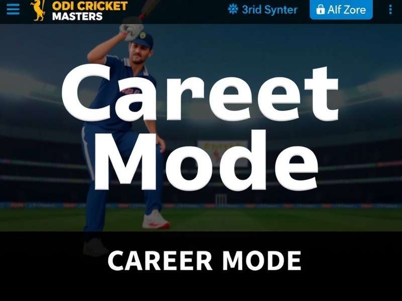 Building Your Cricket Career in Indian ODI Cricket Masters Indian ODI Cricket Masters Career Mode